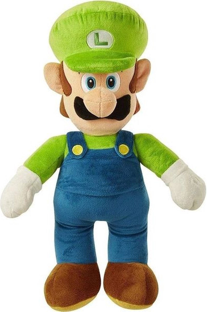 Luigi - Super Mario Bros Pluche Knuffel XXL 100 cm groot [Nintendo Super Mario Bros | Grote XL Plush speelgoed voor kinderen jongens meisjes | Mario, Luigi, Yoshi, Bowser, Peach, Toad, Donkey Kong]